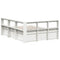 vidaXL Bookcase Bed without Mattress White 140x200cm Solid Wood Pine