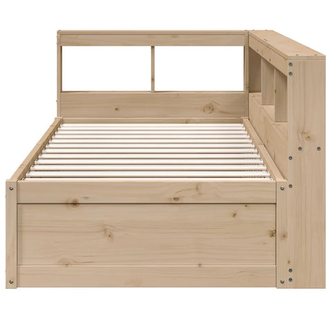 vidaXL Bookcase Bed without Mattress 100x200cm Solid Wood Pine
