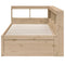 vidaXL Bookcase Bed without Mattress 100x200cm Solid Wood Pine