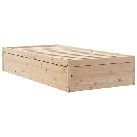 vidaXL Bookcase Bed without Mattress 100x200cm Solid Wood Pine
