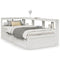 vidaXL Bookcase Bed without Mattress White 100x200cm Solid Wood Pine