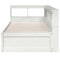 vidaXL Bookcase Bed without Mattress White 100x200cm Solid Wood Pine