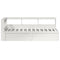 vidaXL Bookcase Bed without Mattress White 100x200cm Solid Wood Pine