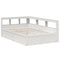vidaXL Bookcase Bed without Mattress White 140x190cm Solid Wood Pine
