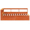 vidaXL Bookcase Bed without Mattress Wax Brown 140x190cm Solid Wood Pine