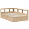 vidaXL Bookcase Bed without Mattress 135x190cm Solid Wood Pine