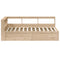 vidaXL Bookcase Bed without Mattress 135x190cm Solid Wood Pine