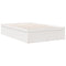 vidaXL Bookcase Bed without Mattress White 135x190cm Solid Wood Pine