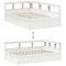 vidaXL Bookcase Bed without Mattress White 120x190cm Solid Wood Pine