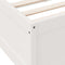 vidaXL Bookcase Bed without Mattress White 120x190cm Solid Wood Pine