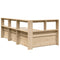 vidaXL Bookcase Bed without Mattress 90x190cm Solid Wood Pine