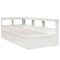 vidaXL Bookcase Bed without Mattress White 90x190cm Solid Wood Pine
