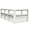 vidaXL Bookcase Bed without Mattress White 90x190cm Solid Wood Pine