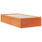 vidaXL Bookcase Bed without Mattress Wax Brown 90x190cm Solid Wood Pine