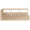 vidaXL Bookcase Bed without Mattress 75x190cm Solid Wood Pine