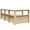 vidaXL Bookcase Bed without Mattress 75x190cm Solid Wood Pine