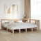 vidaXL Bookcase Bed without Mattress 200x200cm Solid Wood Pine