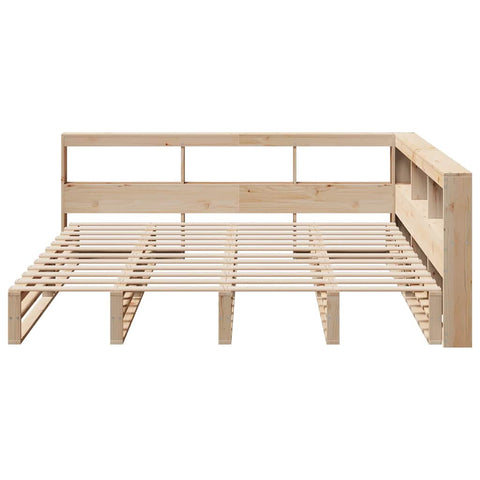 vidaXL Bookcase Bed without Mattress 200x200cm Solid Wood Pine