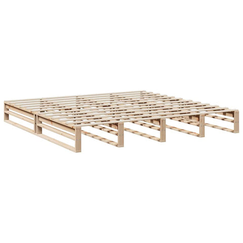 vidaXL Bookcase Bed without Mattress 200x200cm Solid Wood Pine