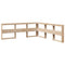 vidaXL Bookcase Bed without Mattress 200x200cm Solid Wood Pine