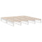 vidaXL Bookcase Bed without Mattress White 200x200cm Solid Wood Pine
