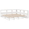 vidaXL Bookcase Bed without Mattress White 180x200cm Solid Wood Pine