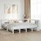 vidaXL Bookcase Bed without Mattress White 180x200cm Solid Wood Pine