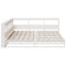 vidaXL Bookcase Bed without Mattress White 180x200cm Solid Wood Pine