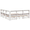 vidaXL Bookcase Bed without Mattress White 180x200cm Solid Wood Pine