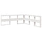 vidaXL Bookcase Bed without Mattress White 180x200cm Solid Wood Pine
