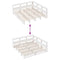 vidaXL Bookcase Bed without Mattress White 180x200cm Solid Wood Pine