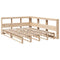 vidaXL Bookcase Bed without Mattress 160x200cm Solid Wood Pine
