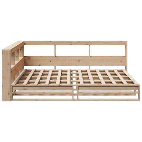 vidaXL Bookcase Bed without Mattress 160x200cm Solid Wood Pine