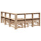 vidaXL Bookcase Bed without Mattress 160x200cm Solid Wood Pine