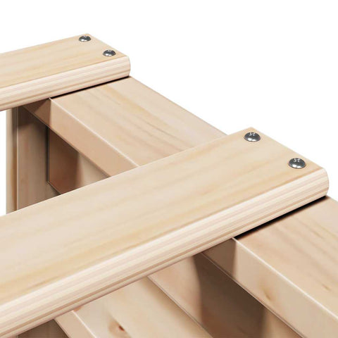 vidaXL Bookcase Bed without Mattress 160x200cm Solid Wood Pine