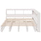 vidaXL Bookcase Bed without Mattress White 150x200cm Solid Wood Pine