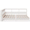 vidaXL Bookcase Bed without Mattress White 150x200cm Solid Wood Pine