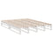 vidaXL Bookcase Bed without Mattress White 150x200cm Solid Wood Pine