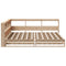 vidaXL Bookcase Bed without Mattress 140x200cm Solid Wood Pine