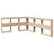 vidaXL Bookcase Bed without Mattress 140x200cm Solid Wood Pine