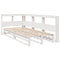vidaXL Bookcase Bed without Mattress White 100x200cm Solid Wood Pine
