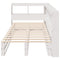 vidaXL Bookcase Bed without Mattress White 100x200cm Solid Wood Pine