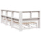 vidaXL Bookcase Bed without Mattress White 100x200cm Solid Wood Pine