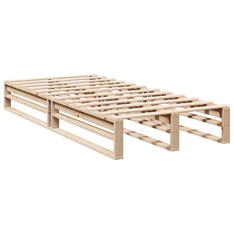 vidaXL Bookcase Bed without Mattress 90x200cm Solid Wood Pine