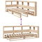 vidaXL Bookcase Bed without Mattress 90x200cm Solid Wood Pine
