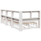 vidaXL Bookcase Bed without Mattress White 90x200cm Solid Wood Pine