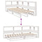 vidaXL Bookcase Bed without Mattress White 90x200cm Solid Wood Pine