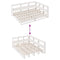 vidaXL Bookcase Bed without Mattress White 140x190cm Solid Wood Pine