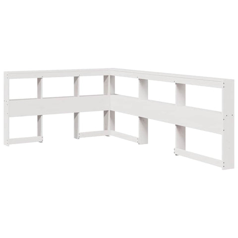 vidaXL Bookcase Bed without Mattress White 120x190cm Solid Wood Pine