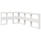 vidaXL Bookcase Bed without Mattress White 120x190cm Solid Wood Pine
